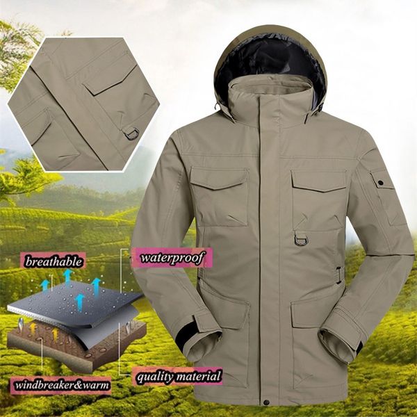 men's jackets parkas new fashion men winter hooded softshell windproof waterproof soft coat shell jacket man jacket plus size, Black;brown
men's jackets parkas new fashion men winter hooded softshell windproof waterproof soft coat shell jacket man jacket plus size, Black;brown