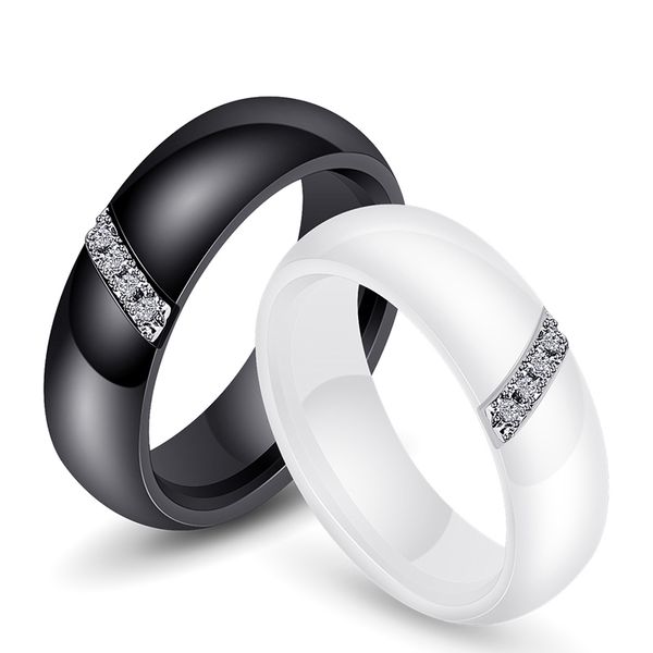 fashion lady unique ring 6mm black white ceramic ring ms. stone crystal wedding engagement jewelry brand, Slivery;golden
fashion lady unique ring 6mm black white ceramic ring ms. stone crystal wedding engagement jewelry brand, Slivery;golden