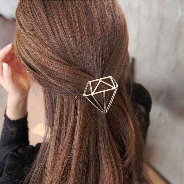 new hollow diamond shape hairpin simple fashion women girl frog buckle hair clips & barrettes headdress ing, Golden;silver
new hollow diamond shape hairpin simple fashion women girl frog buckle hair clips & barrettes headdress ing, Golden;silver
