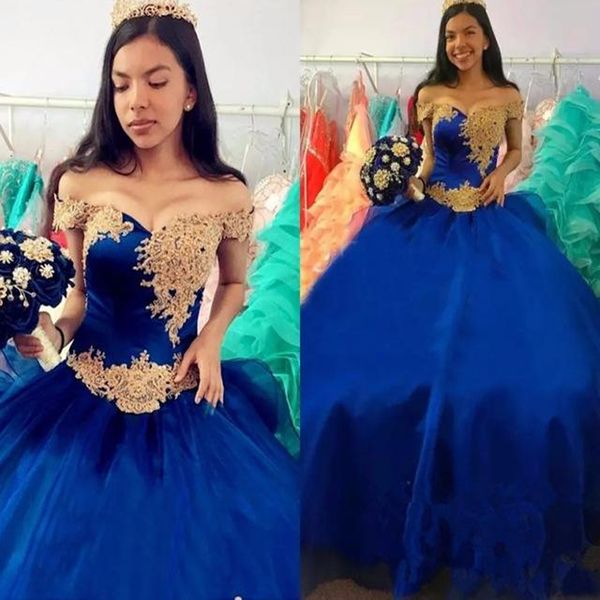 2020 royal blue quinceanera dresses off the shoulder lace applique corset sweet 16 years pageant ball gown vestido de 15 anos de debutante, Blue;red
2020 royal blue quinceanera dresses off the shoulder lace applique corset sweet 16 years pageant ball gown vestido de 15 anos de debutante, Blue;red