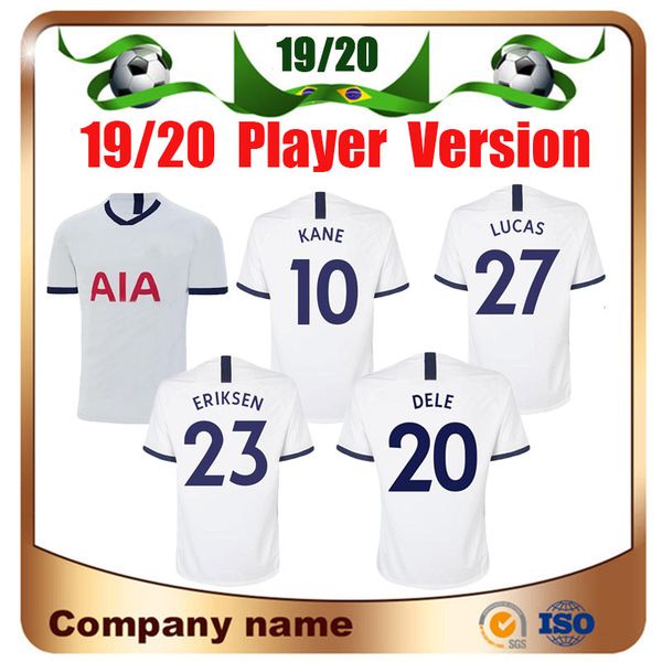 19/20 Player version Spurs #7 SON Soccer Jerseys 2020Home White #10 KANE LLORENTE DELE Soccer shirt ERIKSEN Football uniform
19/20 Player version Spurs #7 SON Soccer Jerseys 2020Home White #10 KANE LLORENTE DELE Soccer shirt ERIKSEN Football uniform