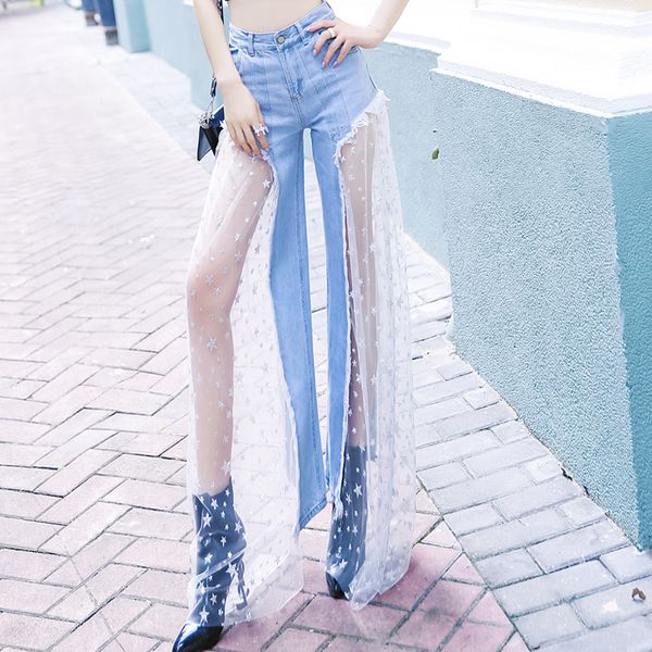 trendy women clothes high waist button loose geometry legging pocket demin wide leg trousers one pieces
trendy women clothes high waist button loose geometry legging pocket demin wide leg trousers one pieces