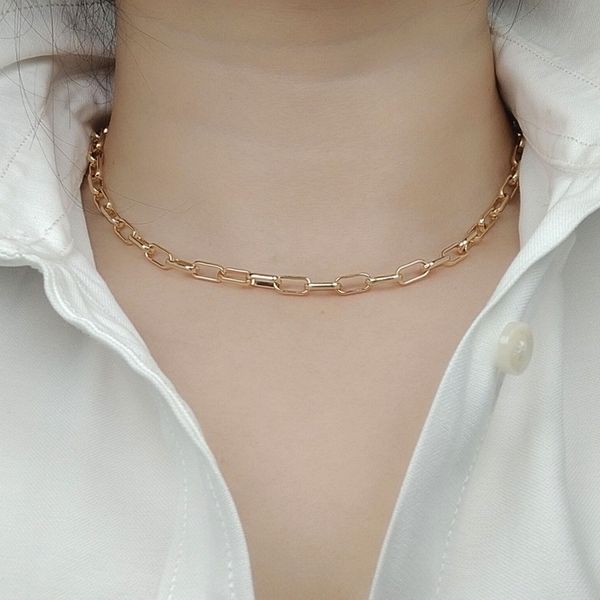 hzew punk choker necklace collar statement hip hop big chunky gold color thick chain necklace women jewelry, Golden;silver
hzew punk choker necklace collar statement hip hop big chunky gold color thick chain necklace women jewelry, Golden;silver