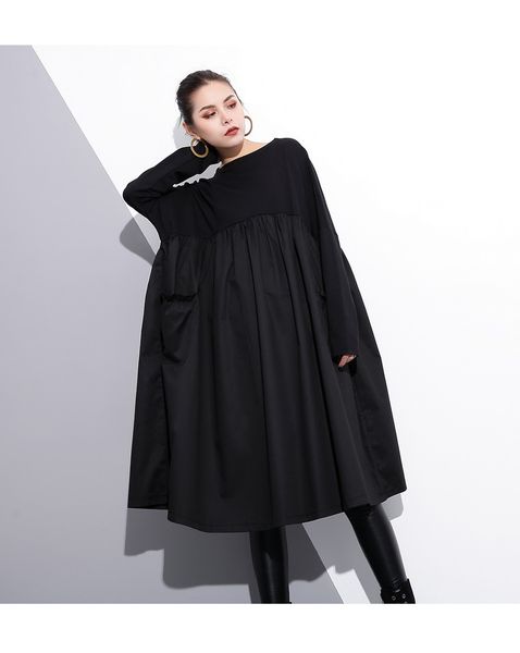 vestido de festa fashion new vadim zanzea 2019 female large long-sleeved dress thin natural straight full, Black;pink
vestido de festa fashion new vadim zanzea 2019 female large long-sleeved dress thin natural straight full, Black;pink