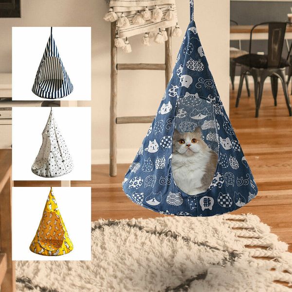 cat bed tent hammock hanging bed tent cone shape breathable cat house linen sponge tent hanging cage cover mma3193
cat bed tent hammock hanging bed tent cone shape breathable cat house linen sponge tent hanging cage cover mma3193