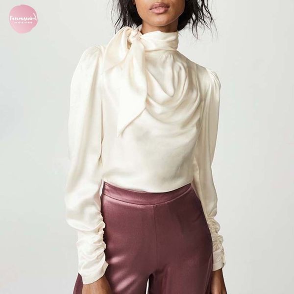 satin womens shirts blouse women puff long sleeve lace up big sizes female solid fashion clothing autumn new, White
satin womens shirts blouse women puff long sleeve lace up big sizes female solid fashion clothing autumn new, White
