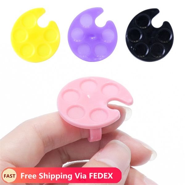 plastic nail palette mini finger ring dishes uv gel polish painting drawing pigment holder plate case manicure tools
plastic nail palette mini finger ring dishes uv gel polish painting drawing pigment holder plate case manicure tools