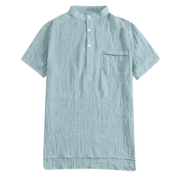 summer men's blouse cotton linen soid color short sleeve retro t shirts vintage blouse, White;black
summer men's blouse cotton linen soid color short sleeve retro t shirts vintage blouse, White;black