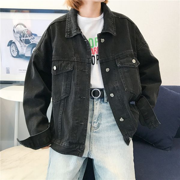 women casual denim jackets spring autumn single breasted washed fashion classic jackets and coats women casual jean jacket 2019, Black;brown
women casual denim jackets spring autumn single breasted washed fashion classic jackets and coats women casual jean jacket 2019, Black;brown
