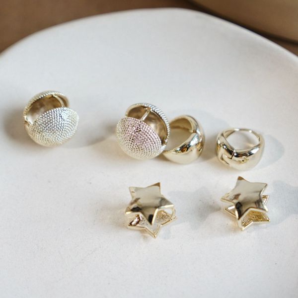 kpop gold stereoscopic star ball stud earrings for women girl charms small earrings fashion jewelry, Golden;silver
kpop gold stereoscopic star ball stud earrings for women girl charms small earrings fashion jewelry, Golden;silver