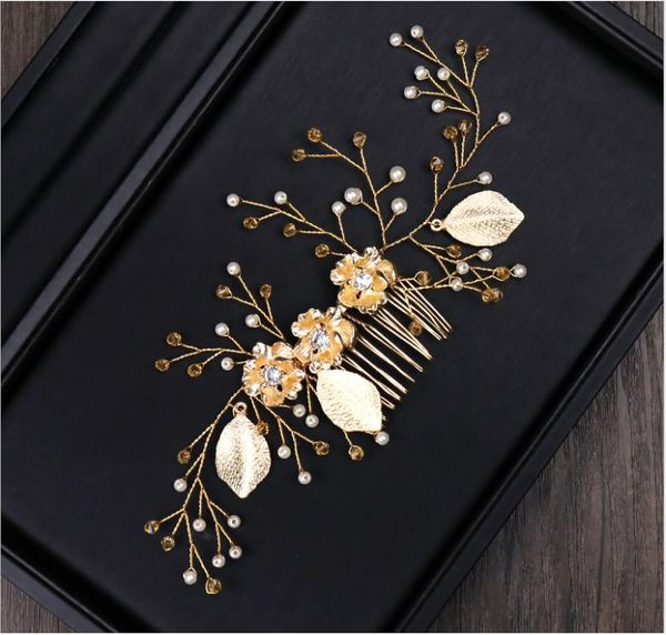 bridal jewelry hair accessories imitation gold flower hair comb headwear bridal jewelry, Silver
bridal jewelry hair accessories imitation gold flower hair comb headwear bridal jewelry, Silver
