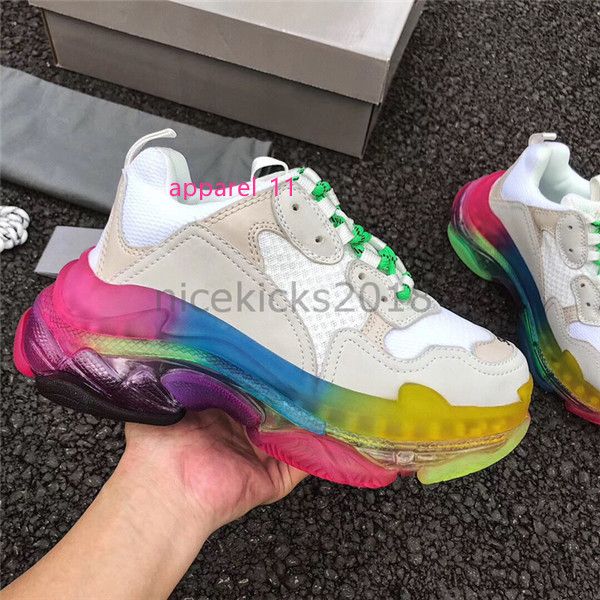 paris colorful crystal bottom triple-s leisure casual shoes luxury dad shoes rainbow triple s sneakers for men women chaussures pour femmes
paris colorful crystal bottom triple-s leisure casual shoes luxury dad shoes rainbow triple s sneakers for men women chaussures pour femmes