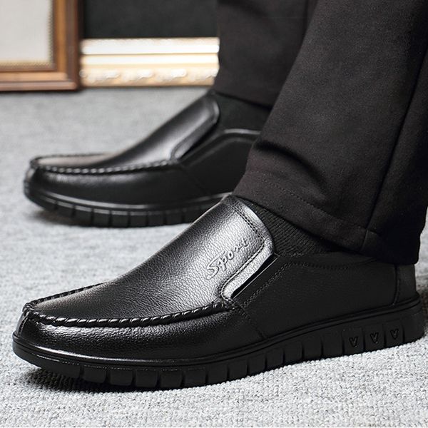 breathable soft bottom non-slip spring shoes men loafers zapatos de hombre men casual natural leather loafers formal dress, Black
breathable soft bottom non-slip spring shoes men loafers zapatos de hombre men casual natural leather loafers formal dress, Black