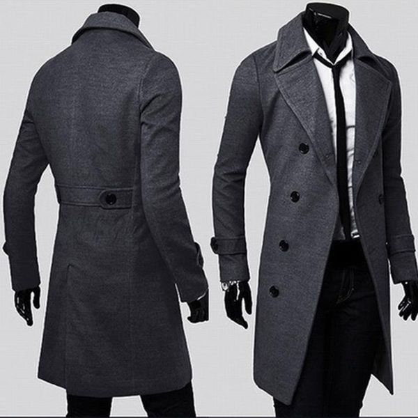 new men's coat winter slim stylish trench double breasted long jacket parka bk/m casual autumn mens blouse, Black
new men's coat winter slim stylish trench double breasted long jacket parka bk/m casual autumn mens blouse, Black