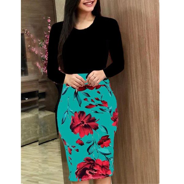 plus size fashion floral print splice dress women 2020 summer short/long sleeves pencil dress elegant lady office dress vesitdos, Black;gray
plus size fashion floral print splice dress women 2020 summer short/long sleeves pencil dress elegant lady office dress vesitdos, Black;gray