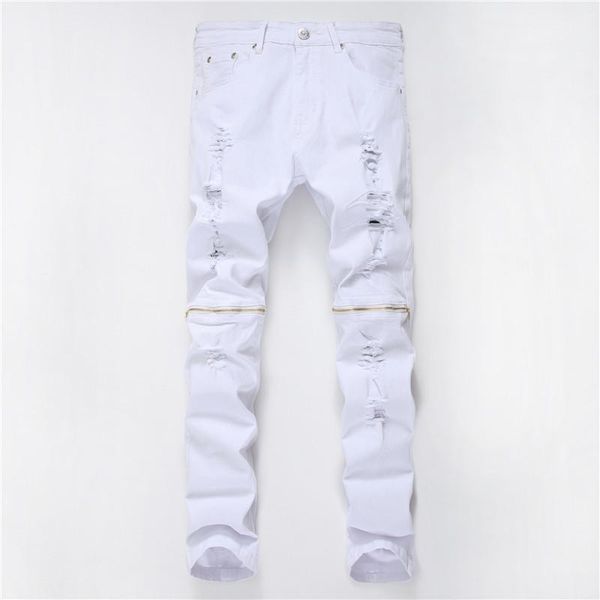 decoration in knee weaving drape and hole pants man slim casual pants designer mens solid straight pants zipper, Black
decoration in knee weaving drape and hole pants man slim casual pants designer mens solid straight pants zipper, Black