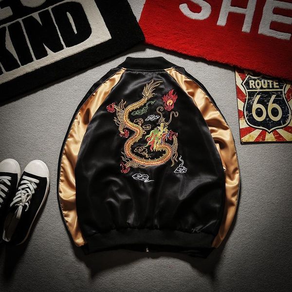 fashion- dragon bomber jacket men jacket streetwear hip hop baseball jacket male fashion new size s-2xl, Black;brown
fashion- dragon bomber jacket men jacket streetwear hip hop baseball jacket male fashion new size s-2xl, Black;brown