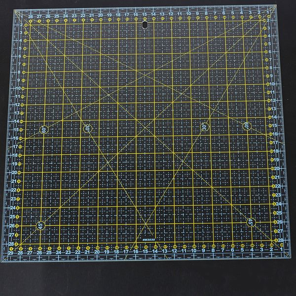 30*30 cm square patchwork ruler acrylic transparent quilting sewing cutting ruler for tailor stencil measure tools quilting tool, Black
30*30 cm square patchwork ruler acrylic transparent quilting sewing cutting ruler for tailor stencil measure tools quilting tool, Black