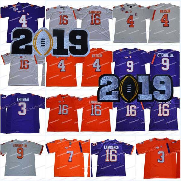 16 Trevor Lawrence Men 2019 Clemson Tigers College 3 Xavier Thomas 4 Deshaun Watson 9 Travis Etienne Jr. 7 Austin Bryant Football Jersey
16 Trevor Lawrence Men 2019 Clemson Tigers College 3 Xavier Thomas 4 Deshaun Watson 9 Travis Etienne Jr. 7 Austin Bryant Football Jersey