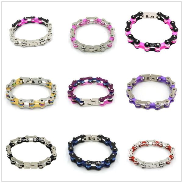 bicycle bike bracelets & bangles punk motorcycle link chain men's bracelet men 316l titanium stainless steel biker men jewelry, Black
bicycle bike bracelets & bangles punk motorcycle link chain men's bracelet men 316l titanium stainless steel biker men jewelry, Black