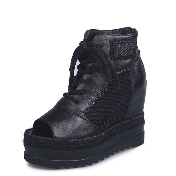 bwb summer women's platform boots boots feminina woman peep toe flat thick bottom shoes woman ladies boot, Black
bwb summer women's platform boots boots feminina woman peep toe flat thick bottom shoes woman ladies boot, Black