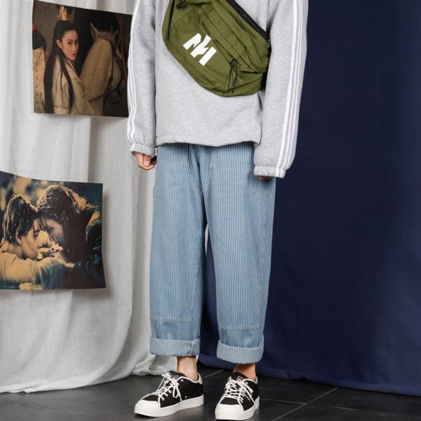 autumn striped jeans pants men's fashion casual jeans pants man streetwear wild hip hop loose straight denim trousers mens s-2xl, Blue
autumn striped jeans pants men's fashion casual jeans pants man streetwear wild hip hop loose straight denim trousers mens s-2xl, Blue