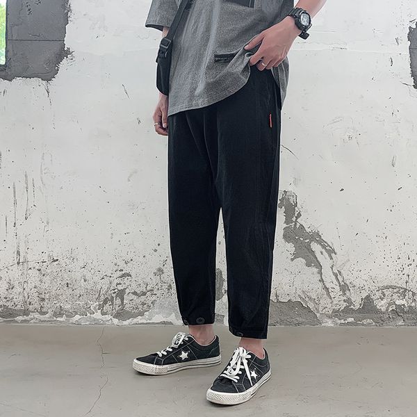 summer thin casual leggings men's fashion brand fashion straight pants hong kong style loose solid color sports ankle-length, Black
summer thin casual leggings men's fashion brand fashion straight pants hong kong style loose solid color sports ankle-length, Black