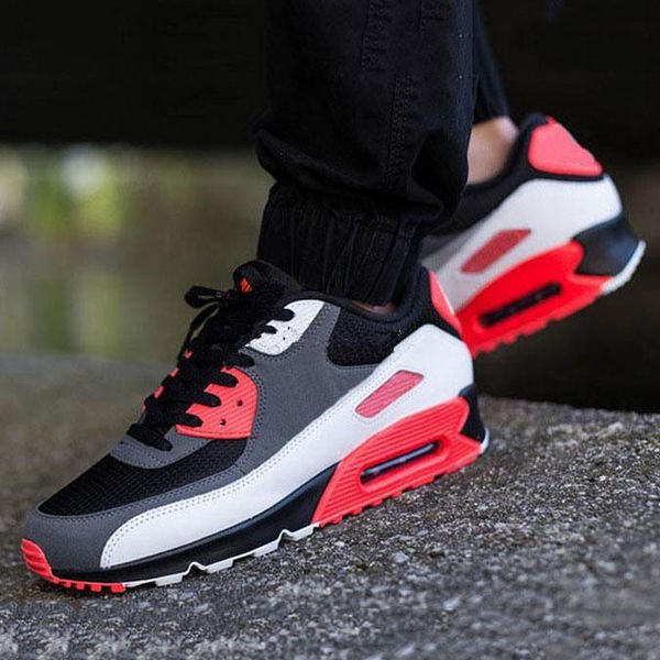 classic 90 shoes mens women running shoes black red white trainer cushion surface breathable sports designer sneaker size 36-46
classic 90 shoes mens women running shoes black red white trainer cushion surface breathable sports designer sneaker size 36-46