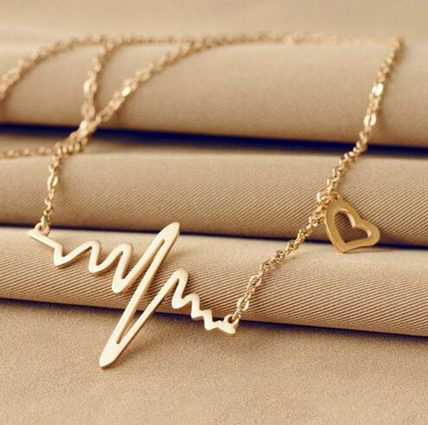 wave heart necklace romantic love electrocardiogram pulse charm pendant necklace heartbeat necklace silver gold women jewelry gb73, Golden;silver
wave heart necklace romantic love electrocardiogram pulse charm pendant necklace heartbeat necklace silver gold women jewelry gb73, Golden;silver