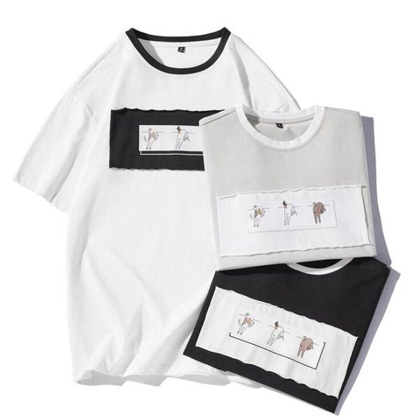 summer fashion men's t shirt casual patch cotton t-shirt men short sleeve slim fit o-neck tees fashion clothes for male t200428, White;black
summer fashion men's t shirt casual patch cotton t-shirt men short sleeve slim fit o-neck tees fashion clothes for male t200428, White;black