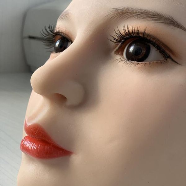 real fake headform hair braiding makeup model jewelry packaging head mannquin simulation doll head model for wigs stands gift d105, Black;white
real fake headform hair braiding makeup model jewelry packaging head mannquin simulation doll head model for wigs stands gift d105, Black;white