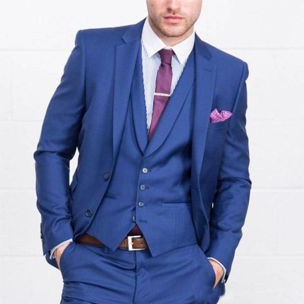 2019 noble blue groomsmen suits notch lapel groom tuxedos man bridegroom suit for wedding wear (jacket + pants + vest + tie), Black;gray
2019 noble blue groomsmen suits notch lapel groom tuxedos man bridegroom suit for wedding wear (jacket + pants + vest + tie), Black;gray