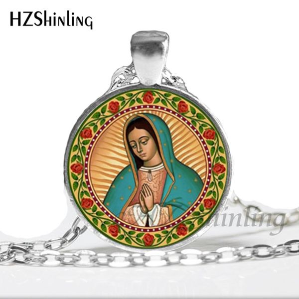 2019 new fashion virgin mary necklace our lady of guadalupe jewelry glass art picture necklace hz1, Silver
2019 new fashion virgin mary necklace our lady of guadalupe jewelry glass art picture necklace hz1, Silver