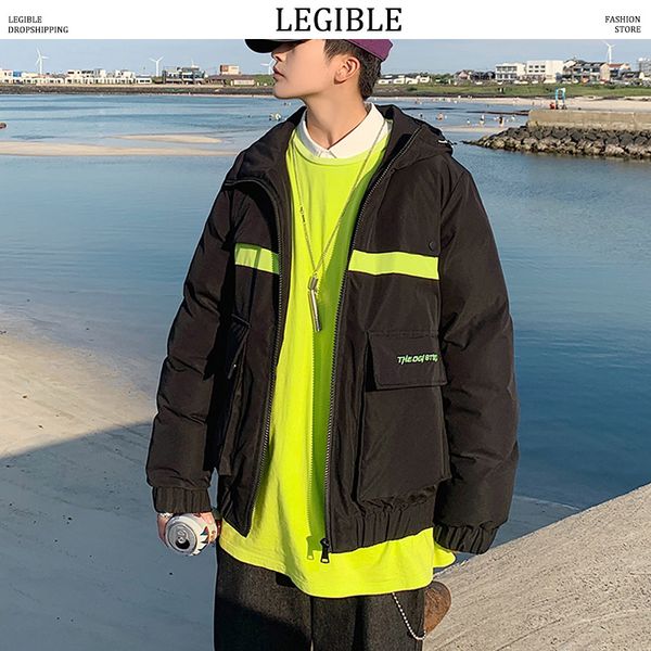 legible parka men coats winter jacket men thicken warm hooded patchwork outwear short coat casual men's winter jackets, Black
legible parka men coats winter jacket men thicken warm hooded patchwork outwear short coat casual men's winter jackets, Black