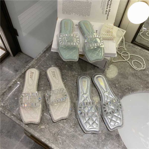summer bling women slippers flats shoes 2020 transparent slip on mules rhinestone open toe slippers slides beach shoes, Black
summer bling women slippers flats shoes 2020 transparent slip on mules rhinestone open toe slippers slides beach shoes, Black
