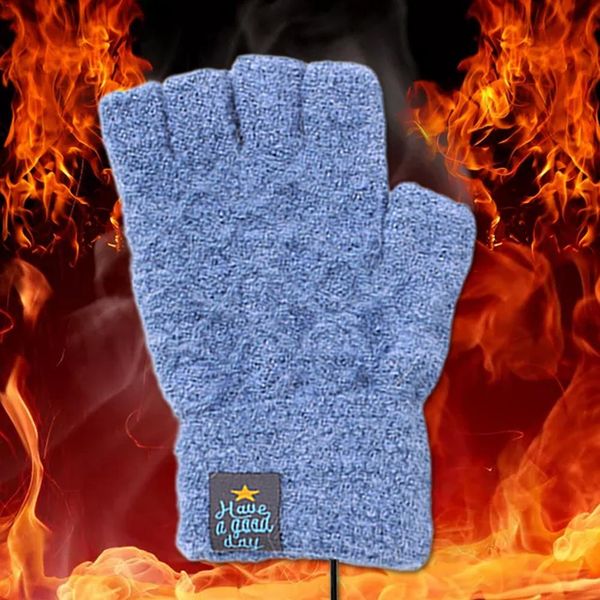 1 pair men women usb heated gloves usb hand warmers winter warm half fingerless mitten for home daily camping work, Black
1 pair men women usb heated gloves usb hand warmers winter warm half fingerless mitten for home daily camping work, Black