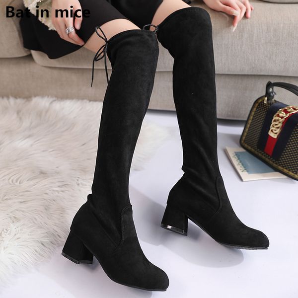 women high heels dress over-the-knee boots shoes women round toe platform square heel pumps party snow boots t749, Black
women high heels dress over-the-knee boots shoes women round toe platform square heel pumps party snow boots t749, Black