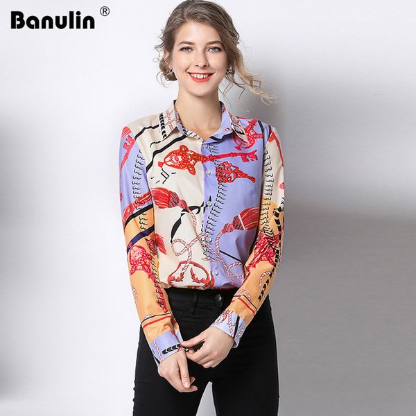 banulin fashion designer runway plus size 2xl shirt summer women long sleeve turn down collar printing casual elegant blouse, White
banulin fashion designer runway plus size 2xl shirt summer women long sleeve turn down collar printing casual elegant blouse, White