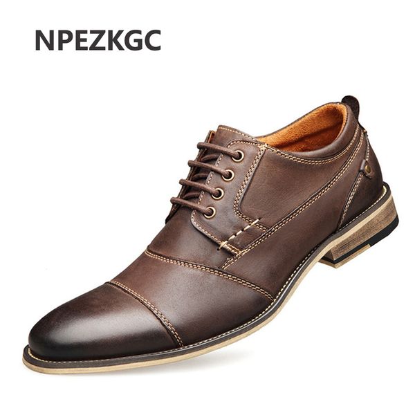 NPEZKGC Men Shoes Top Quality Oxfords British Style Men Genuine Leather Dress Shoes Business Formal Flats
NPEZKGC Men Shoes Top Quality Oxfords British Style Men Genuine Leather Dress Shoes Business Formal Flats