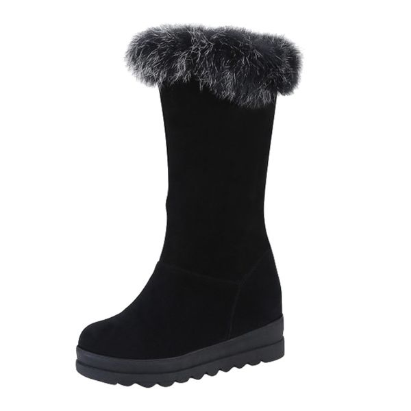 sagace winter boots women shoes fur decoration keep warm long boots flat with heel slip-on shoes scrub knee for women, Black
sagace winter boots women shoes fur decoration keep warm long boots flat with heel slip-on shoes scrub knee for women, Black
