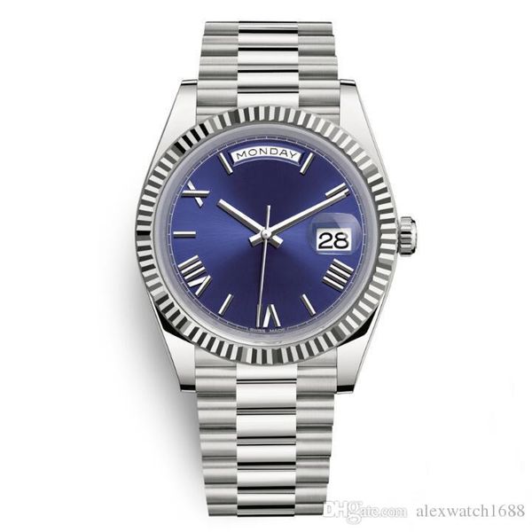 daydate mens watch president automatic watches men silver strap blue dial crown watches men swiss designer watches 40mm fu220, Slivery;brown
daydate mens watch president automatic watches men silver strap blue dial crown watches men swiss designer watches 40mm fu220, Slivery;brown