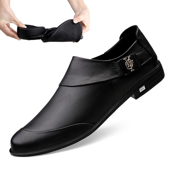 autumn england men's casual leather shoes men's korean-style versatile trendy shoes genuine leather soft bottom lazy youth, Black
autumn england men's casual leather shoes men's korean-style versatile trendy shoes genuine leather soft bottom lazy youth, Black