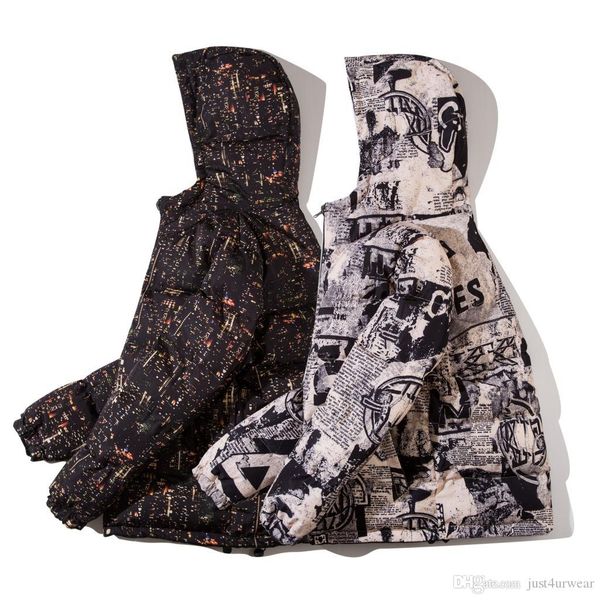 мужские зимние винтажные парки пальто газета граффити печатные двухсторонние толстые парки с капюшоном куртки мужские хип хоп уличная одежда, Black
мужские зимние винтажные парки пальто газета граффити печатные двухсторонние толстые парки с капюшоном куртки мужские хип хоп уличная одежда, Black