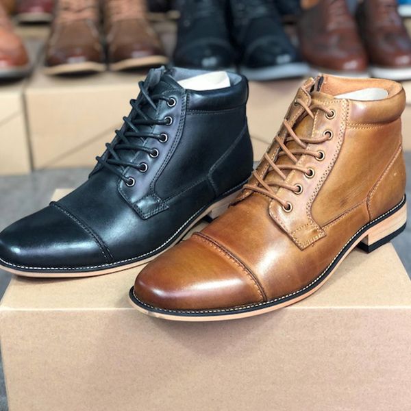 mens martin boots genuine leather lace up ankle shoes designer boots non-slip rubber sole motorcycle boots martin casual shoes big size, Black
mens martin boots genuine leather lace up ankle shoes designer boots non-slip rubber sole motorcycle boots martin casual shoes big size, Black