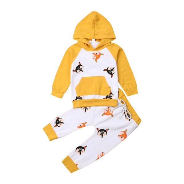 autumn kids baby girl boy clothes sets tracksuits animal print long sleeve hoodies lace-up pants child outfits 0-5y, White
autumn kids baby girl boy clothes sets tracksuits animal print long sleeve hoodies lace-up pants child outfits 0-5y, White