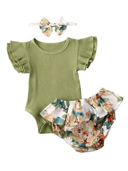 0-24m newborn baby girl clothes summer toddler kids short sleeve romper floral shorts outfits, White
0-24m newborn baby girl clothes summer toddler kids short sleeve romper floral shorts outfits, White
