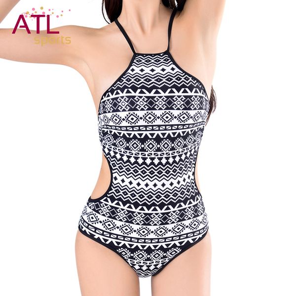 women swimsuit monokini swimming suit for women high neck bikini one piece suit bohemia swimwear female 2016 bathing, White;black
women swimsuit monokini swimming suit for women high neck bikini one piece suit bohemia swimwear female 2016 bathing, White;black