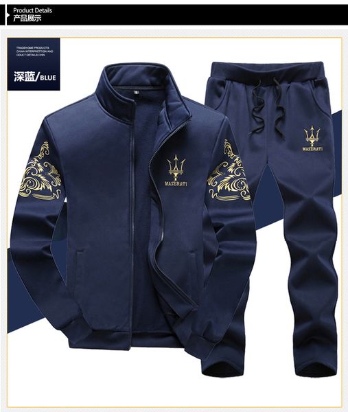 2019 large size men's running sweater suit, quick-drying male jogging fitness training suit, track suit, Black;blue
2019 large size men's running sweater suit, quick-drying male jogging fitness training suit, track suit, Black;blue