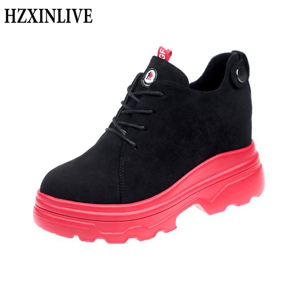 hzxinlive winter boots women red shoes woman height increasing flock lace-up ankle boots for women botas mujer invierno, Black
hzxinlive winter boots women red shoes woman height increasing flock lace-up ankle boots for women botas mujer invierno, Black