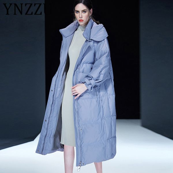 ynzzu luxury 2019 new winter women's down jacket elegant pink blue extra long white duck down coat hooded warm overcoat a1145, Black
ynzzu luxury 2019 new winter women's down jacket elegant pink blue extra long white duck down coat hooded warm overcoat a1145, Black